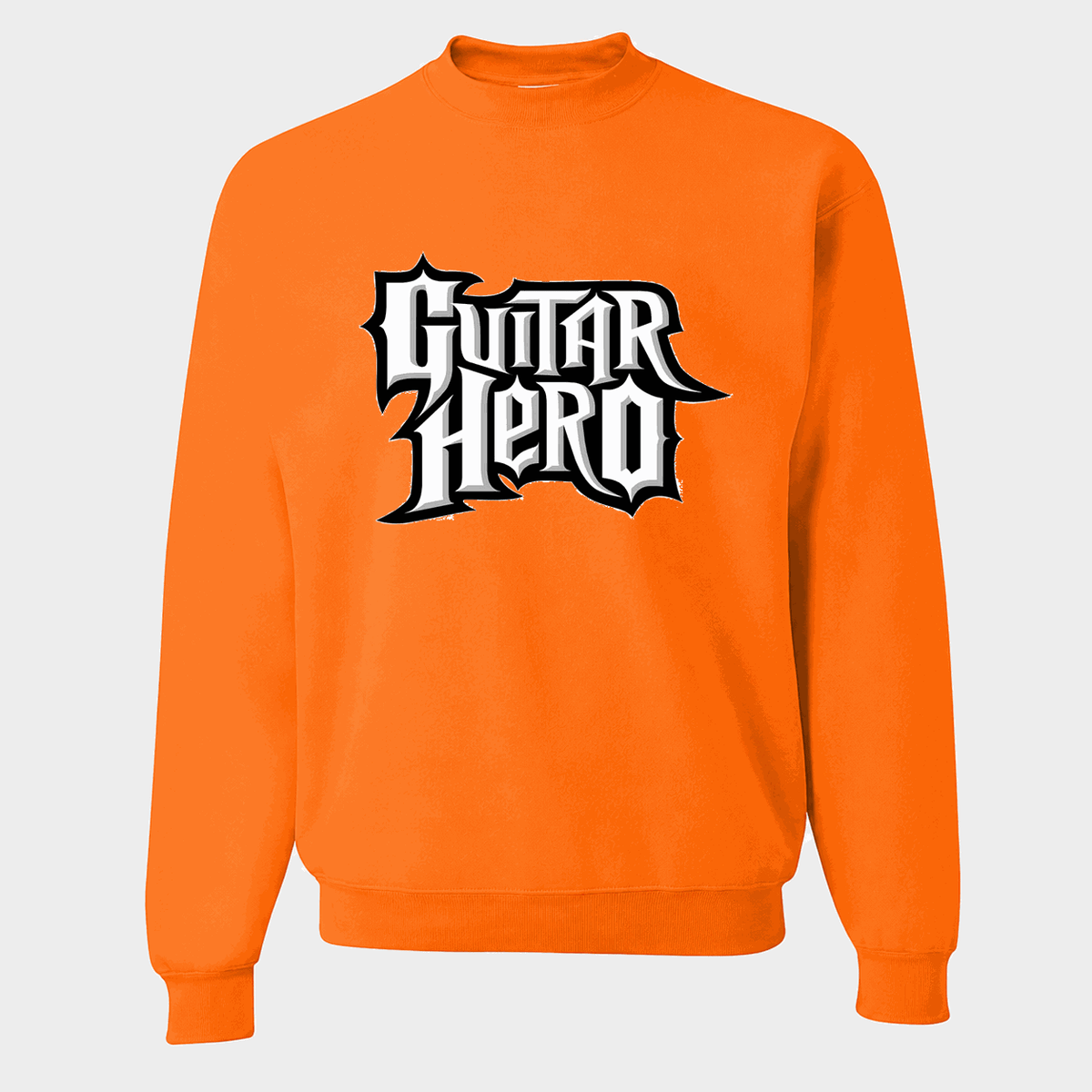 Men's Guitar Hero Crewneck Sweatshirt - Orange