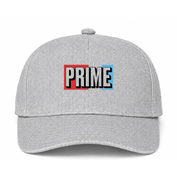 Prime Drink Logo Gray Dad Baseball Cap Hat