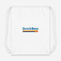Dutch Bros Coffee Wordmark Drawstring Bag - White