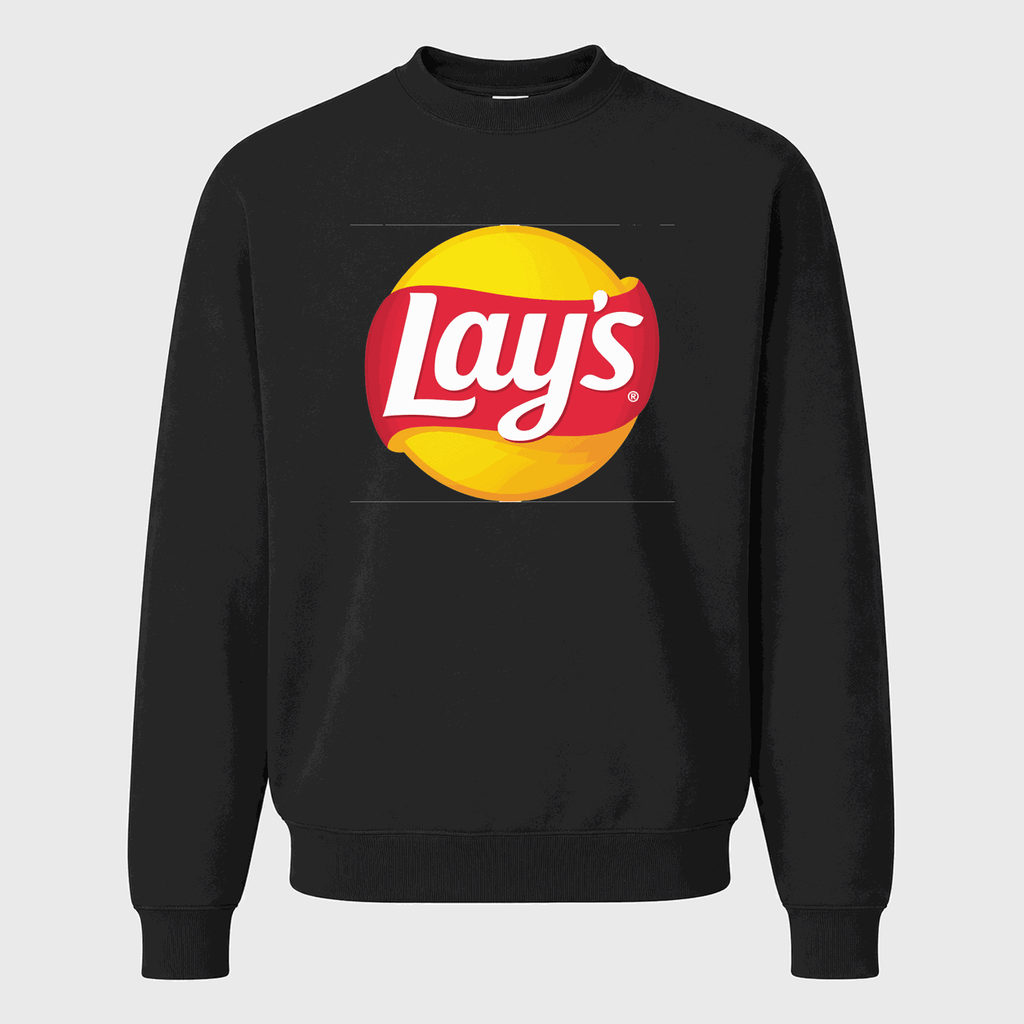 Men's Lay's Crewneck Sweatshirt - Black