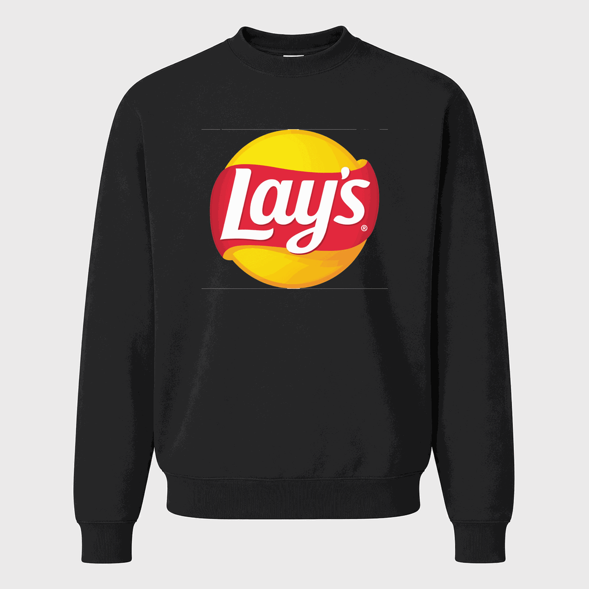 Men's Lay's Crewneck Sweatshirt - Black