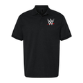 Men's WWE Wrestling Dry Blend Polo - Black