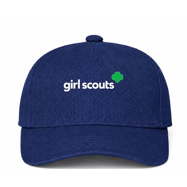 Girl Scouts White Logo Navy Dad Baseball Cap Hat
