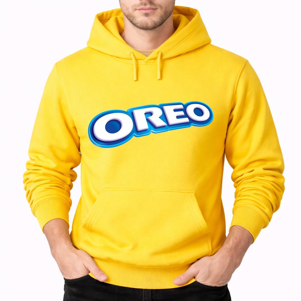 Men's Oreo Food Pullover Hoodie - Yellow
