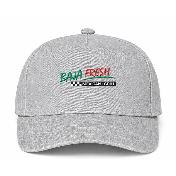 Baja Fresh Logo Gray Dad Baseball Cap Hat