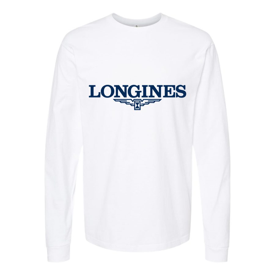 Men's Longines Long sleeves Cotton Blend T-Shirt - White