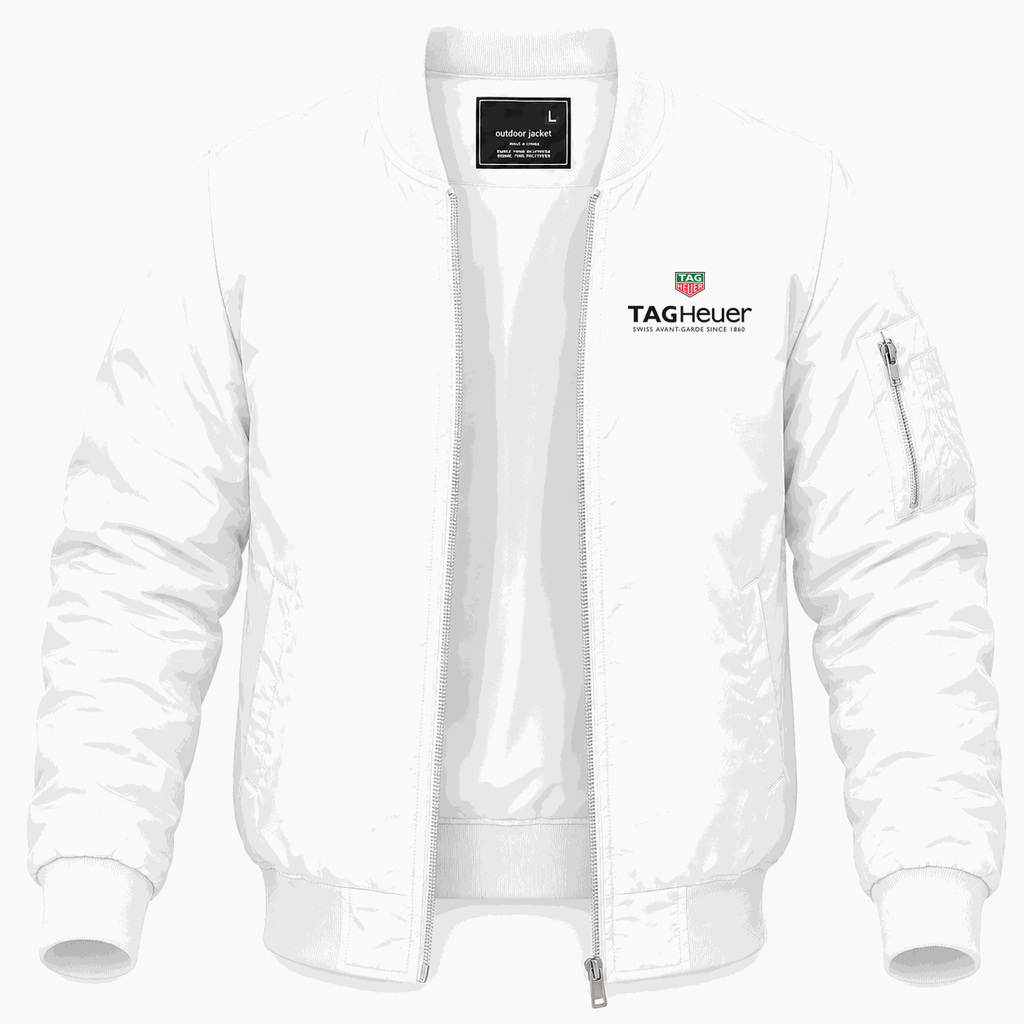 Men's TAG Heuer Lightweight Bomber Jacket - White
