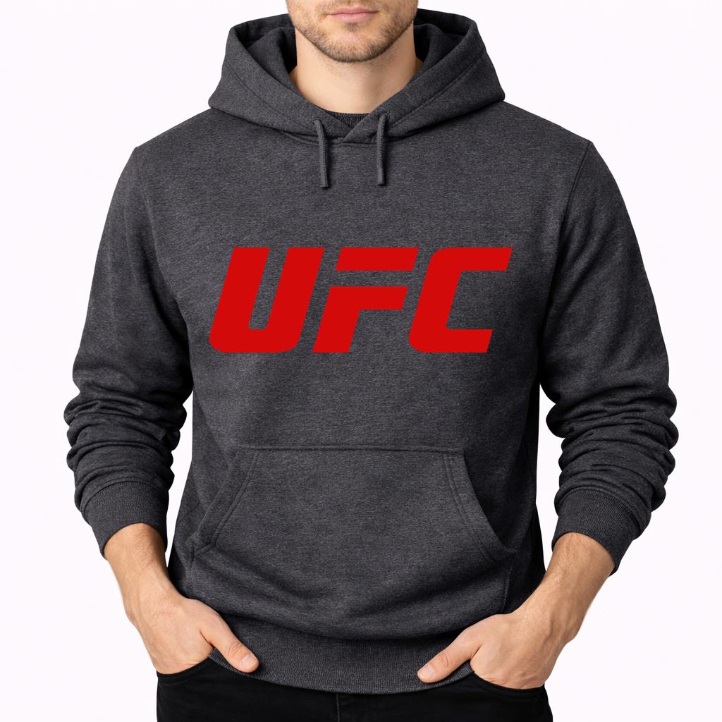 Men's UFC Pullover Hoodie - Charcoal