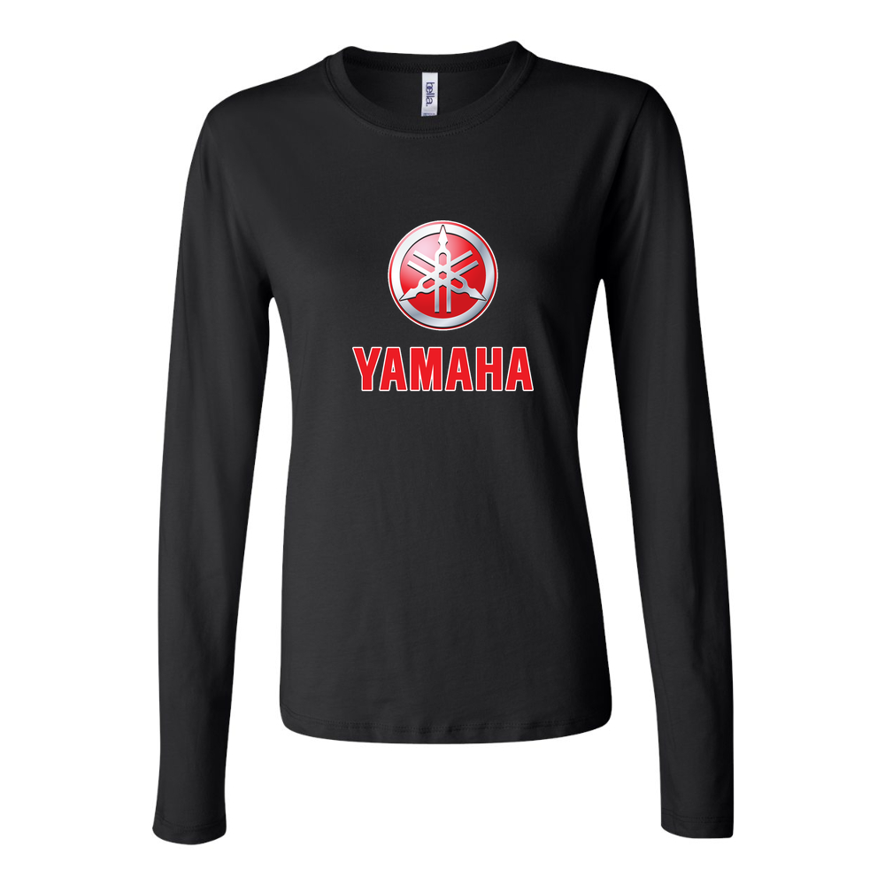 Women's YAMAHA Long Sleeve T-Shirt - Black