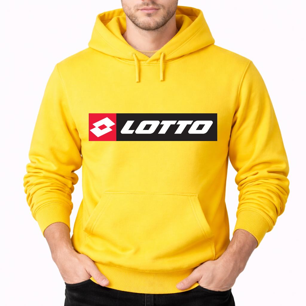 Men's Lotto Pullover Hoodie - Yellow