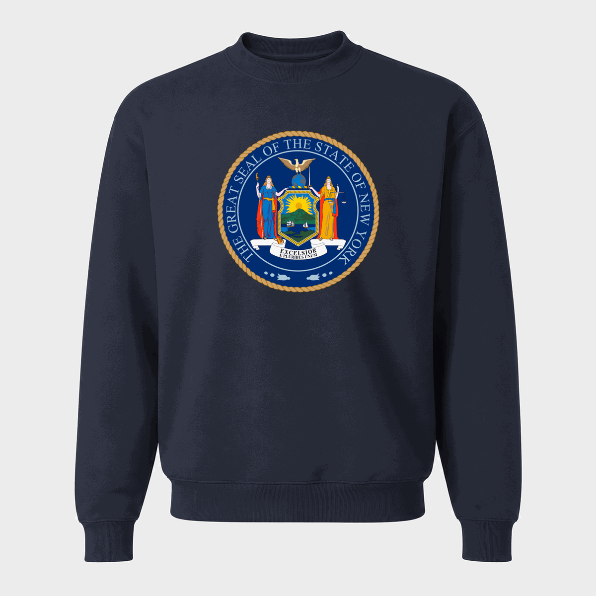 Men's New York State Seal Crewneck Sweatshirt - Navy