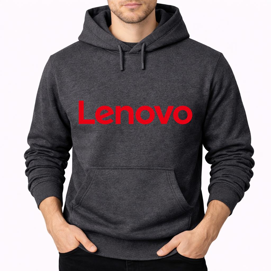 Men's Lenovo Pullover Hoodie - Charcoal