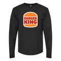 Men's Burger King Long sleeves Cotton Blend T-Shirt - Black