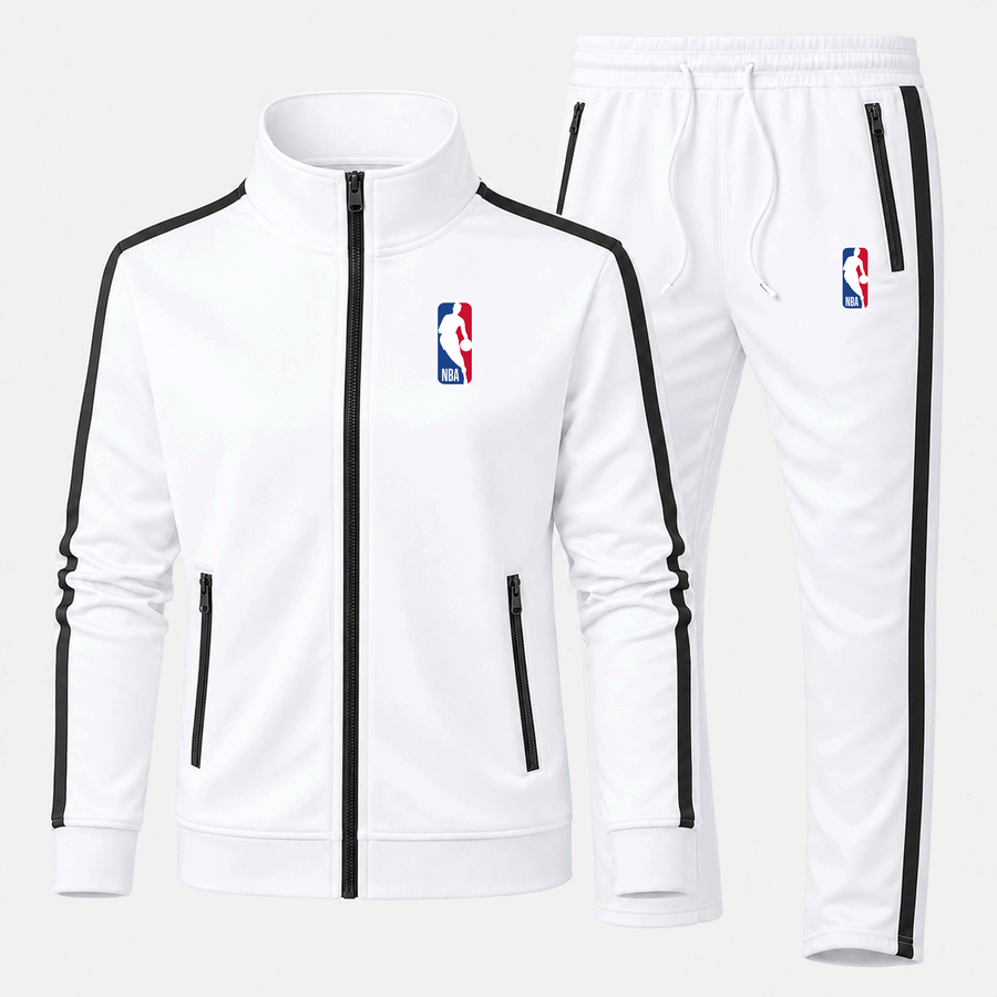 nba tracksuit in White