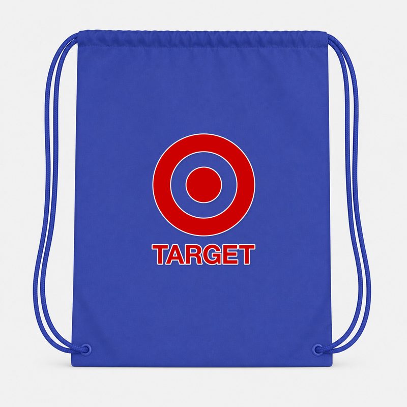 Target Drawstring Bag - Blue