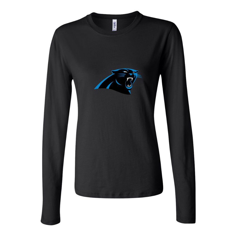 Women's Carolina Panthers Long Sleeve T-Shirt - Black