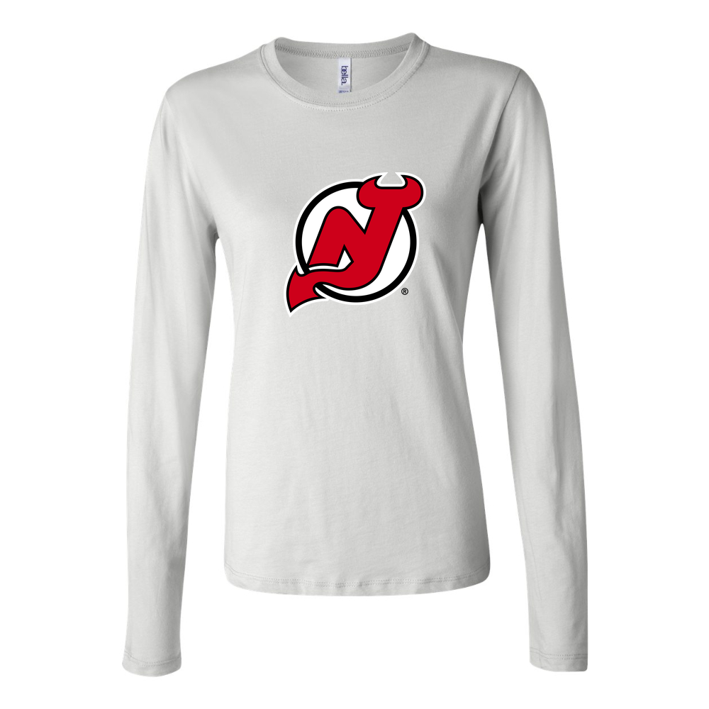 Women's New Jersey Devils Long Sleeve T-Shirt - White