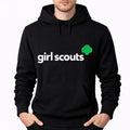 Men's Girl Scouts White Logo Pullover Hoodie - Black
