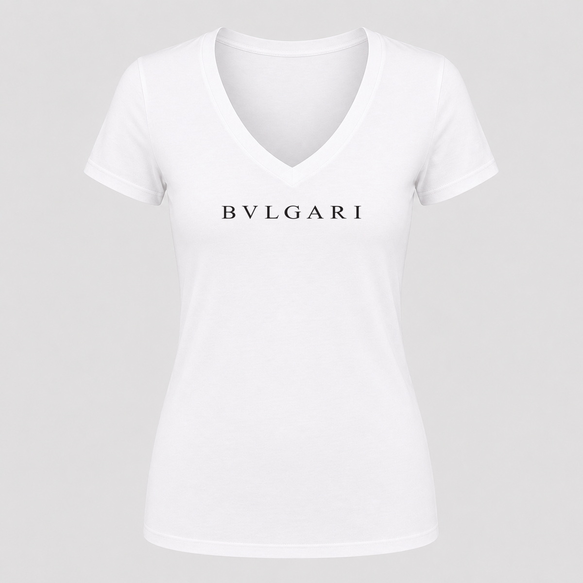 Women's Bvlgari V Neck T-Shirt in white