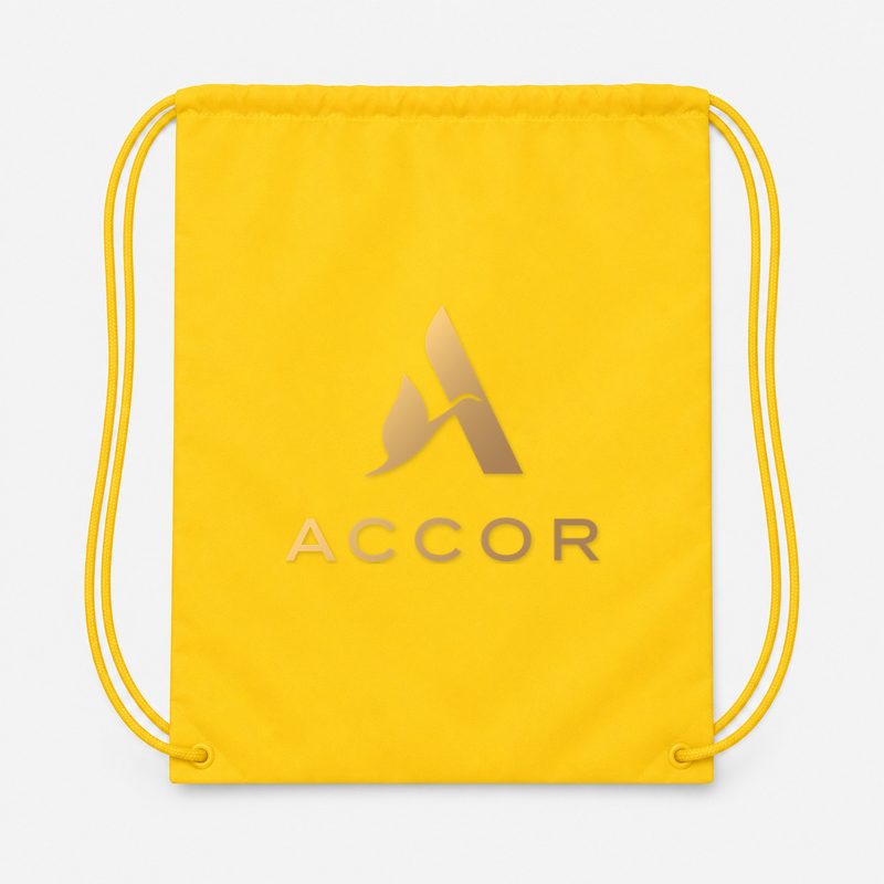 Accor Drawstring Bag - Yellow