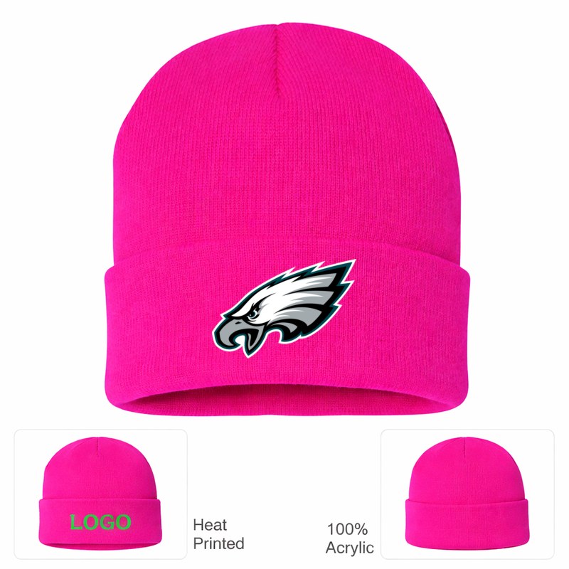 Philadelphia Eagles Hot Pink Beanie Hat