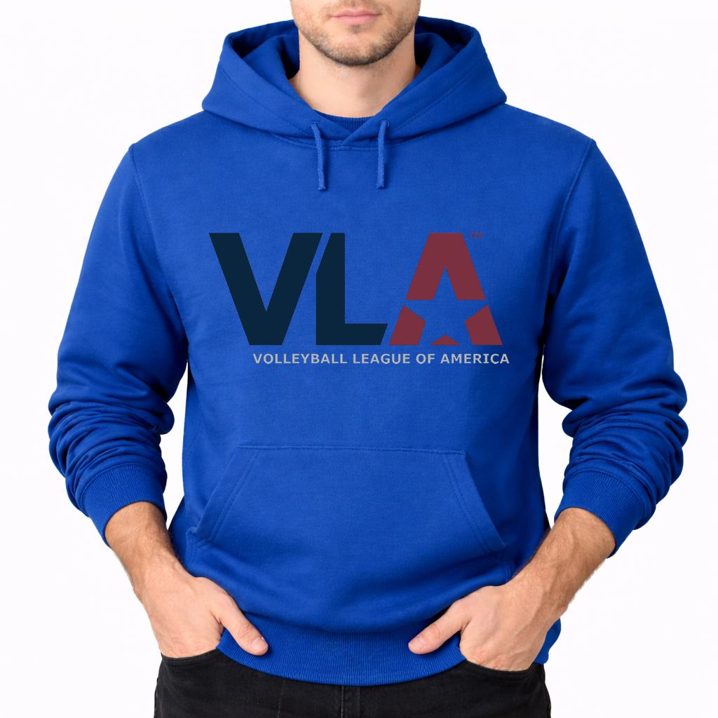 Men's American-Volleyball-League Pullover Hoodie - Blue