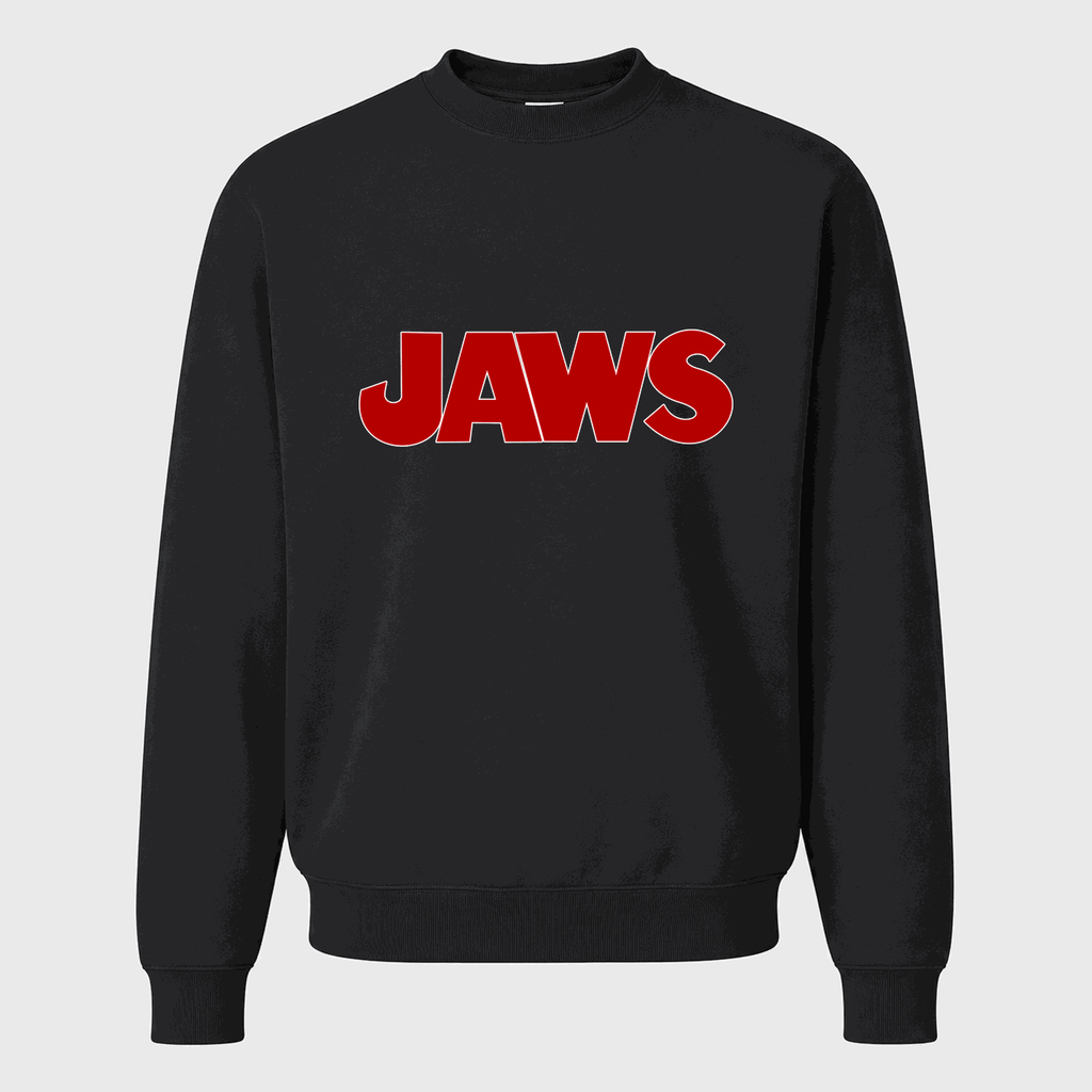Men's Jaws Crewneck Sweatshirt - Black