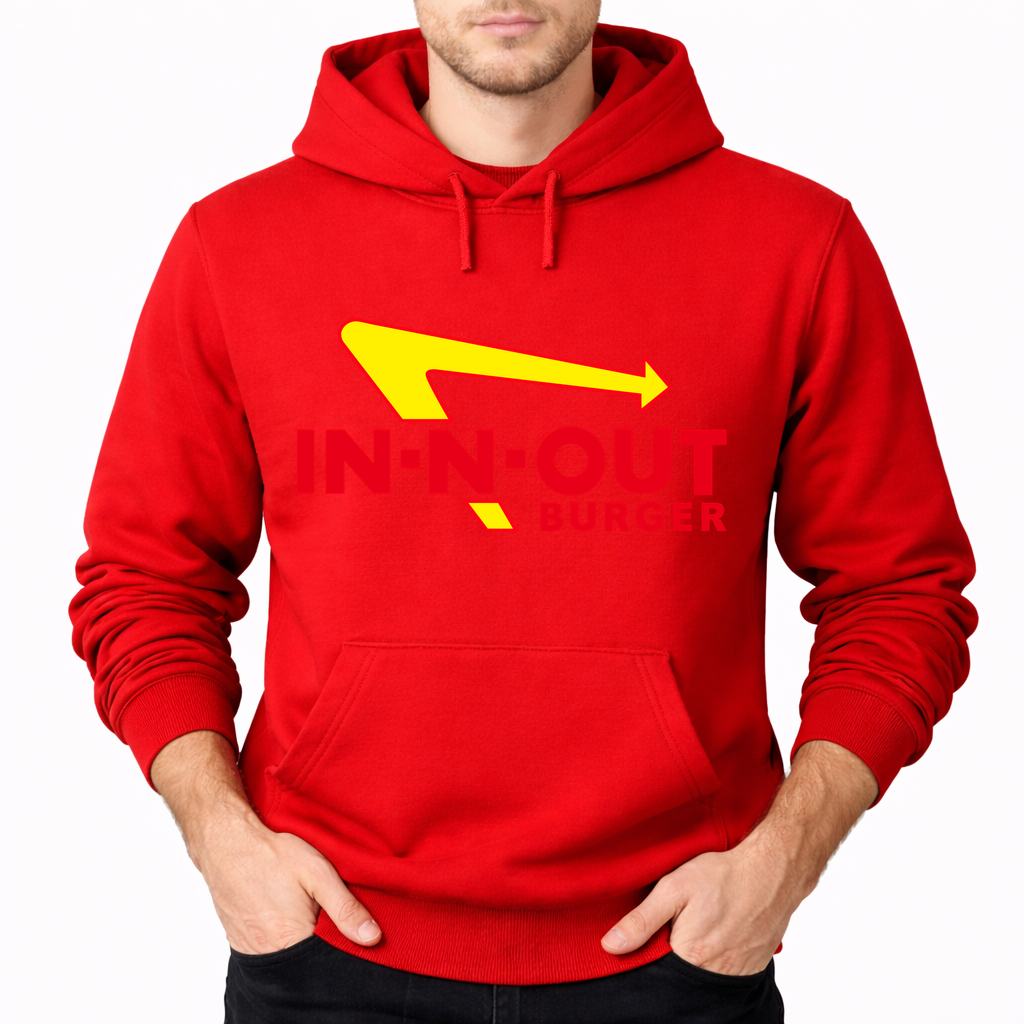 Men's In-N-Out Burger Pullover Hoodie - Red