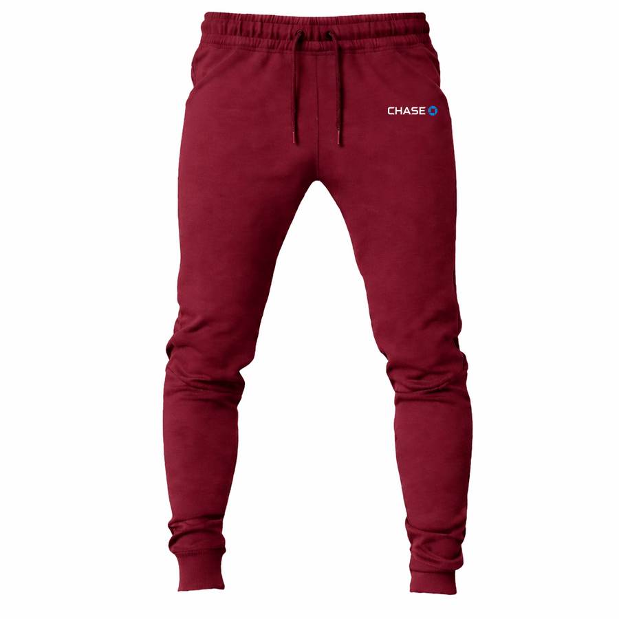 Chase White joggers sweatpants - Maroon