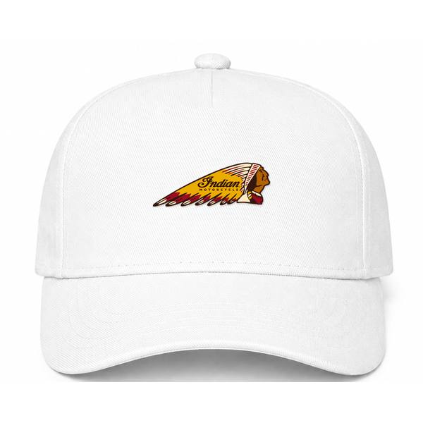 Indian Motorcycle Logo White Dad Baseball Cap Hat