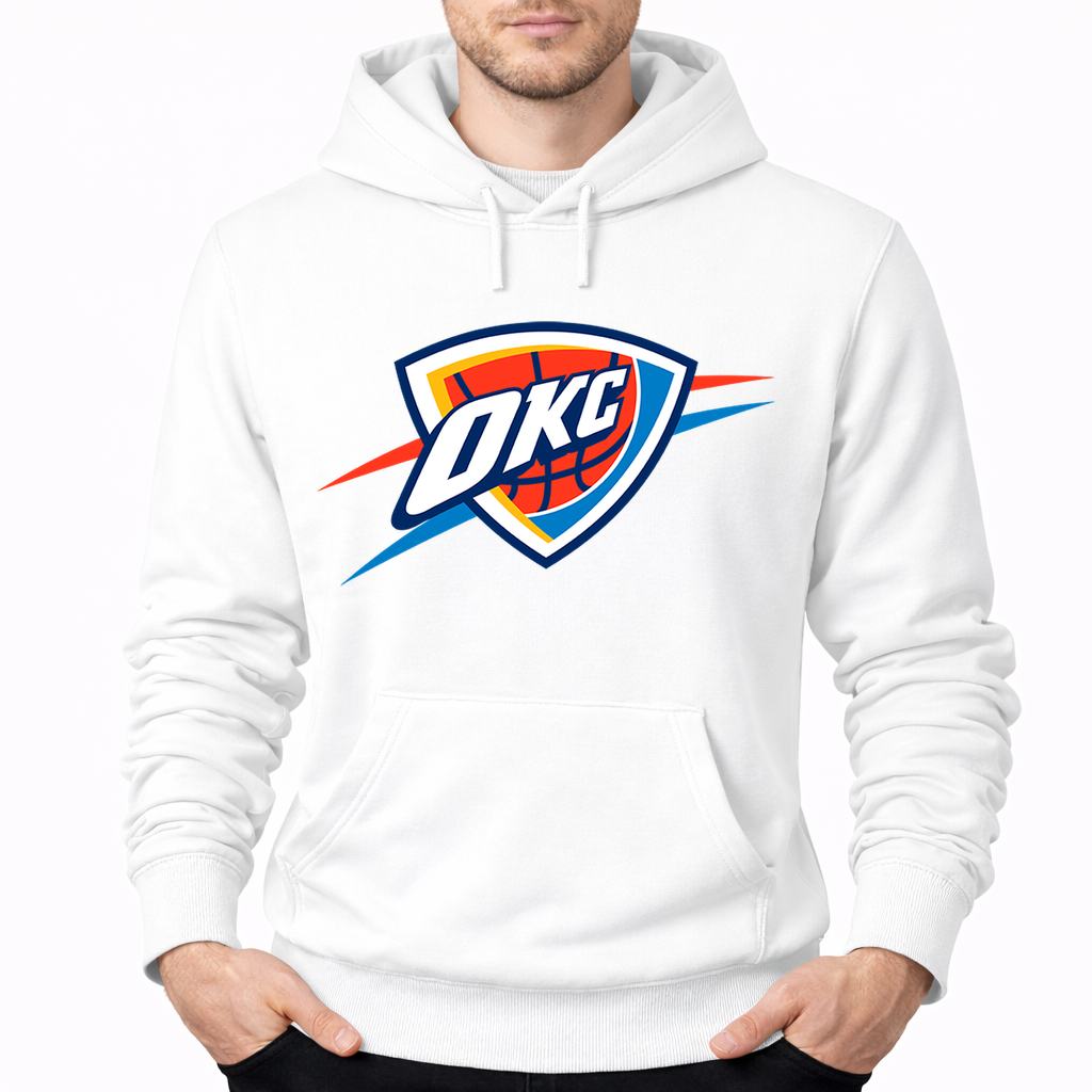 Men's Oklahoma City Thunder Pullover Hoodie - White