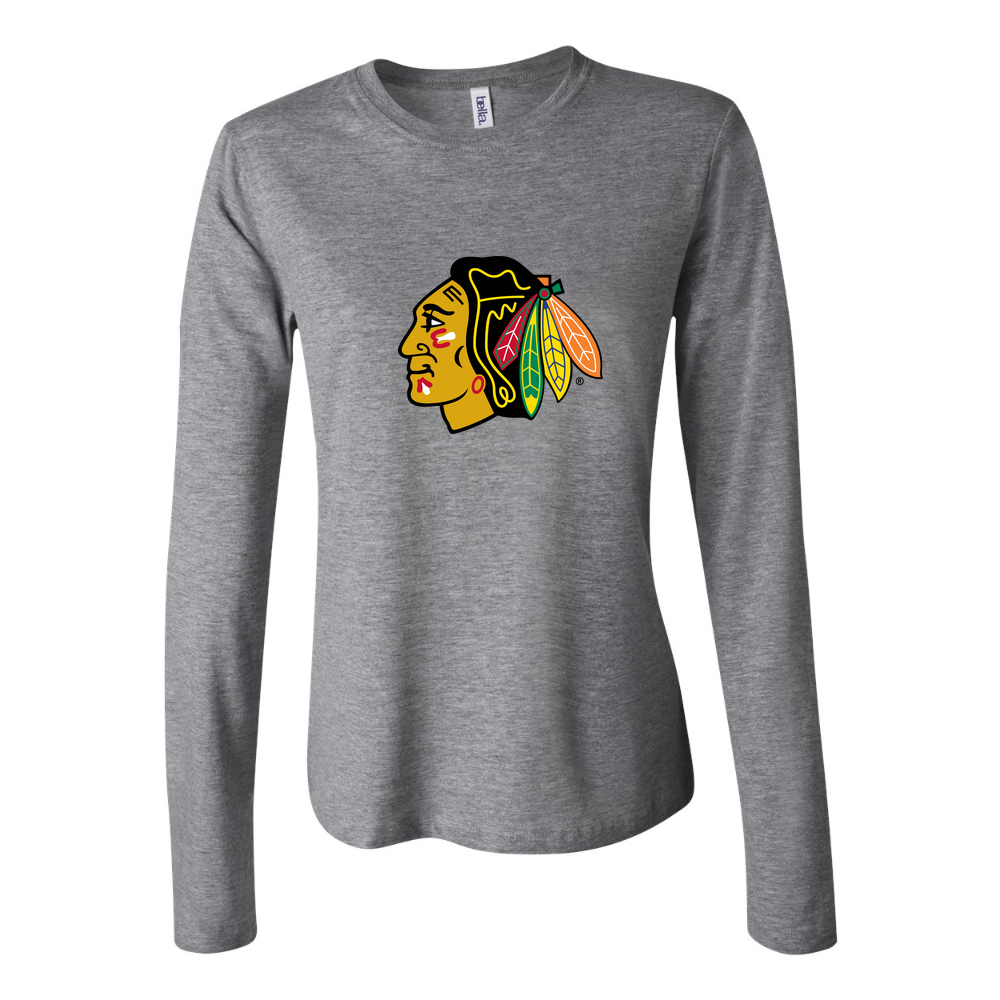 Women's Chicago Blackhawks Long Sleeve T-Shirt - Gray