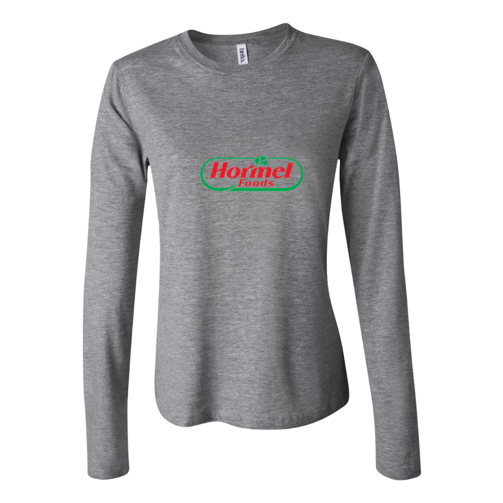 Women's Hormel Logo food Long Sleeve T-Shirt - Gray