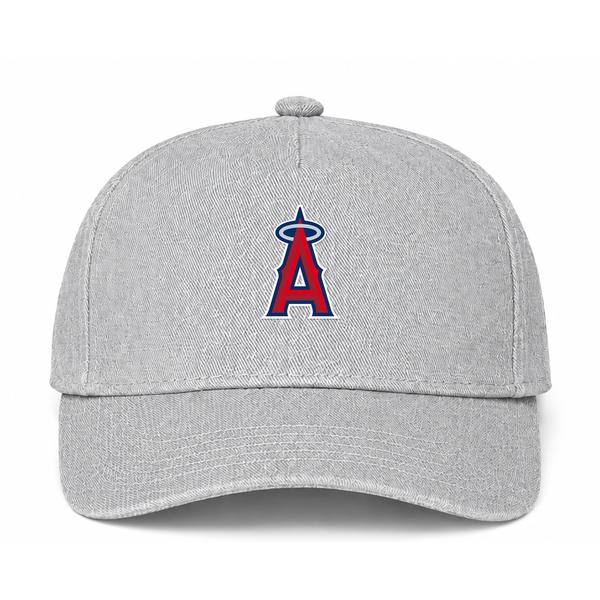 Los Angeles Angels MLB Logo Gray Dad Baseball Cap Hat