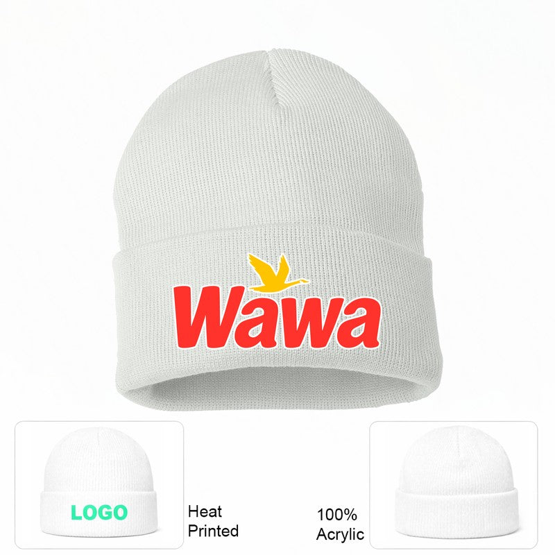 Wawa Gas Station White Beanie Hat