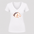 Women's Texas Arlington Mavericks V Neck T-Shirt in white