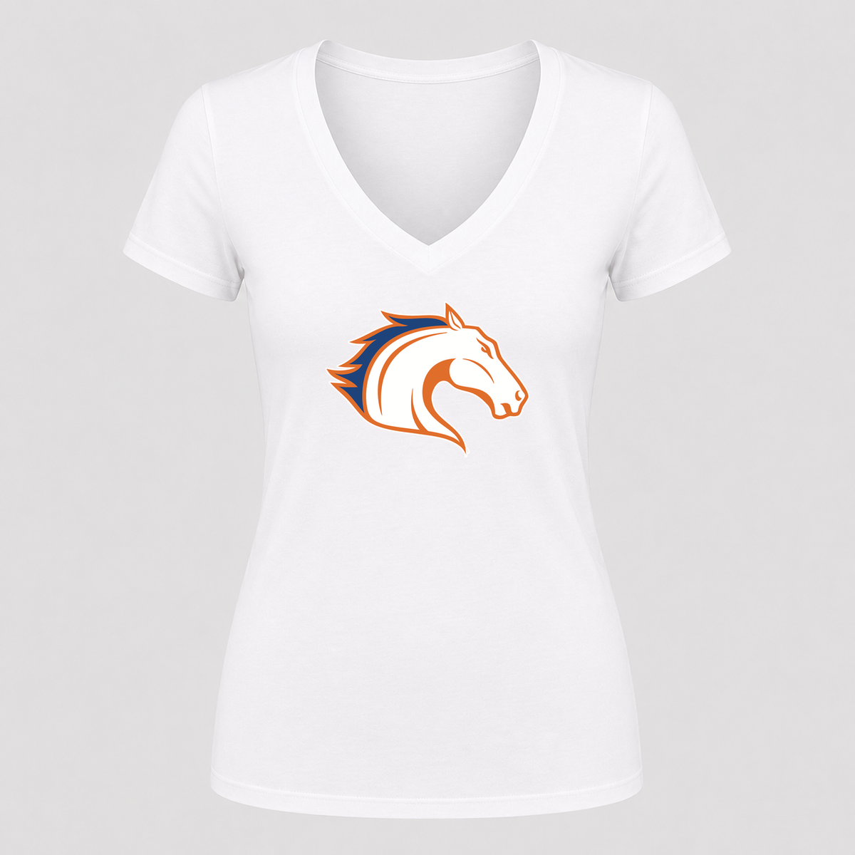 Women's Texas Arlington Mavericks V Neck T-Shirt in white