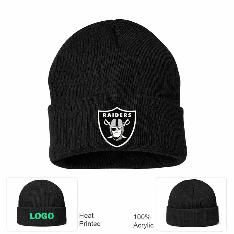 Las Vegas Raiders Black Beanie Hat