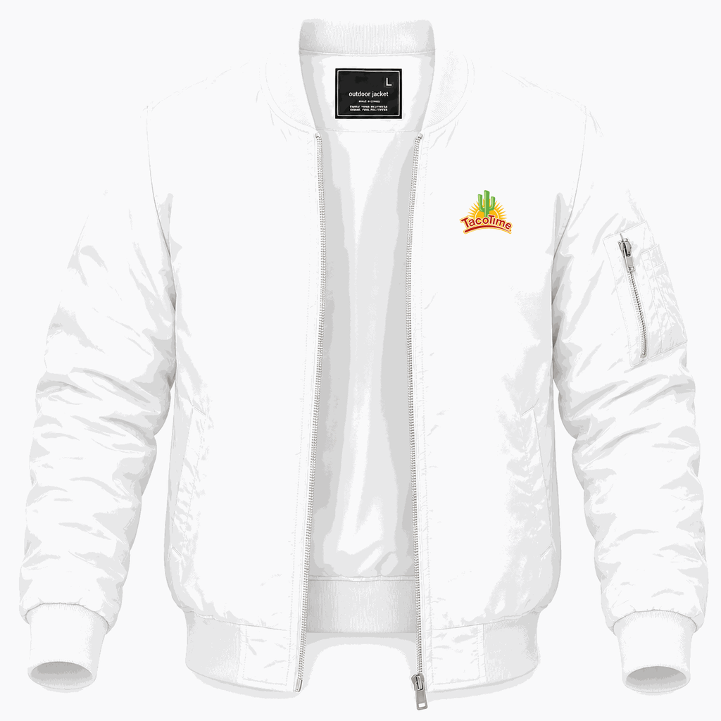 Men's TacoTime Lightweight Bomber Jacket - White