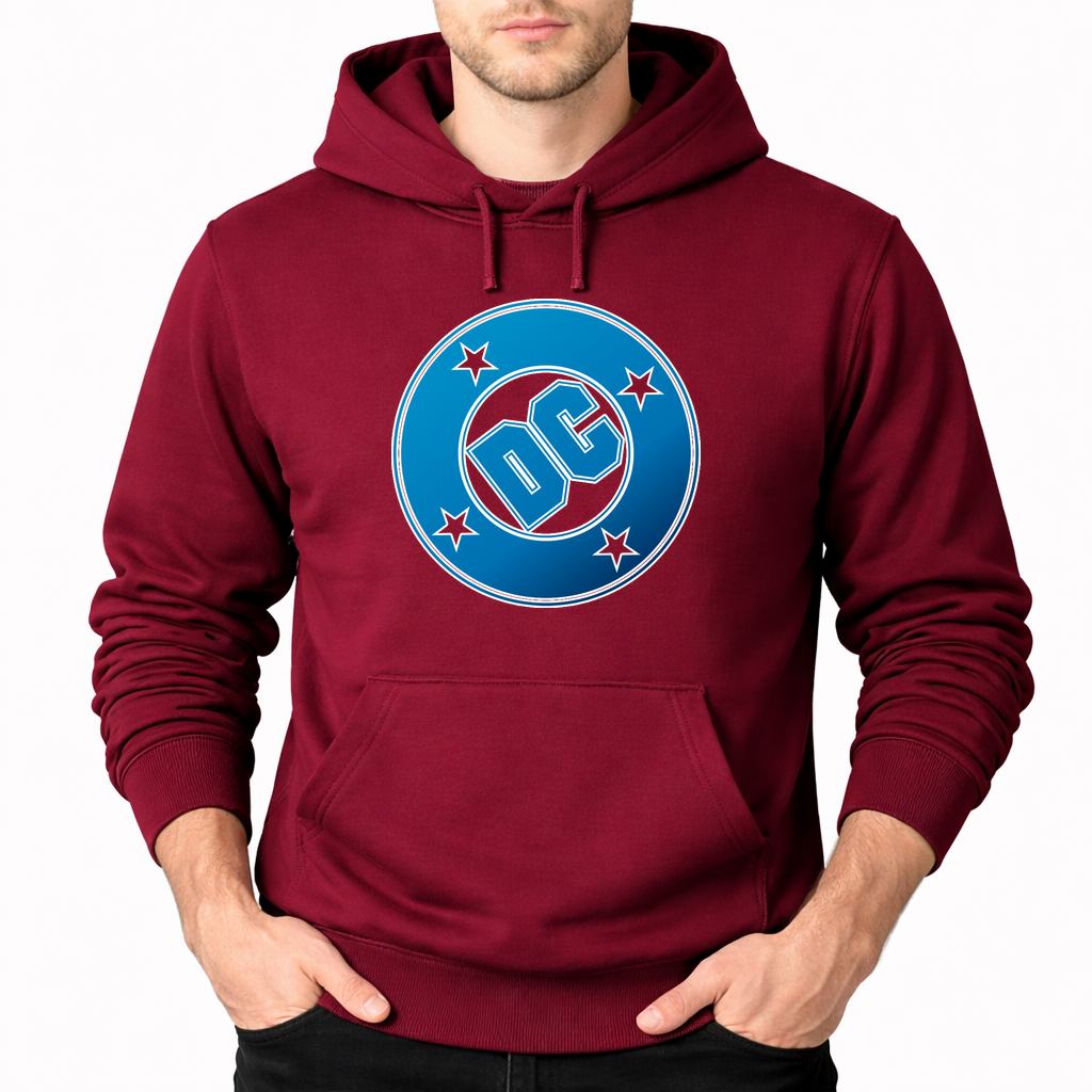 Men's DC Comics Pullover Hoodie - Burgundy