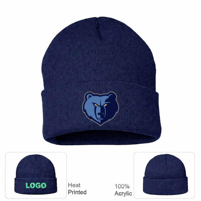 Memphis Grizzlies Navy Beanie Hat