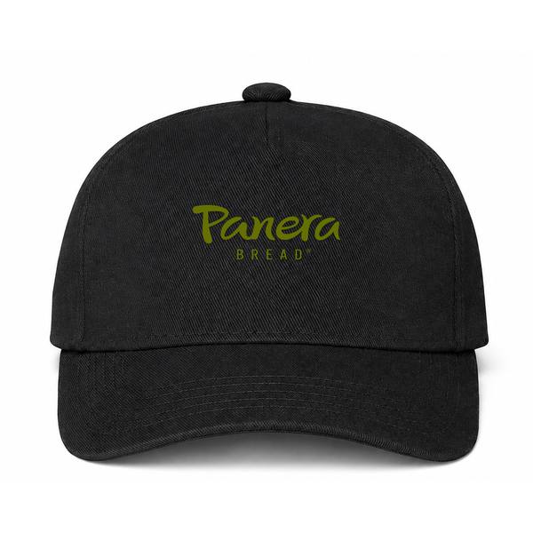 Panera Bread Logo Black Dad Baseball Cap Hat