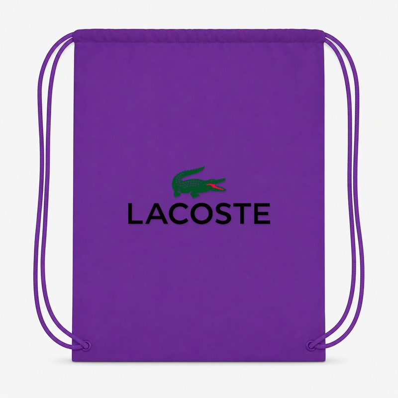 Lacoste Drawstring Bag - Purple
