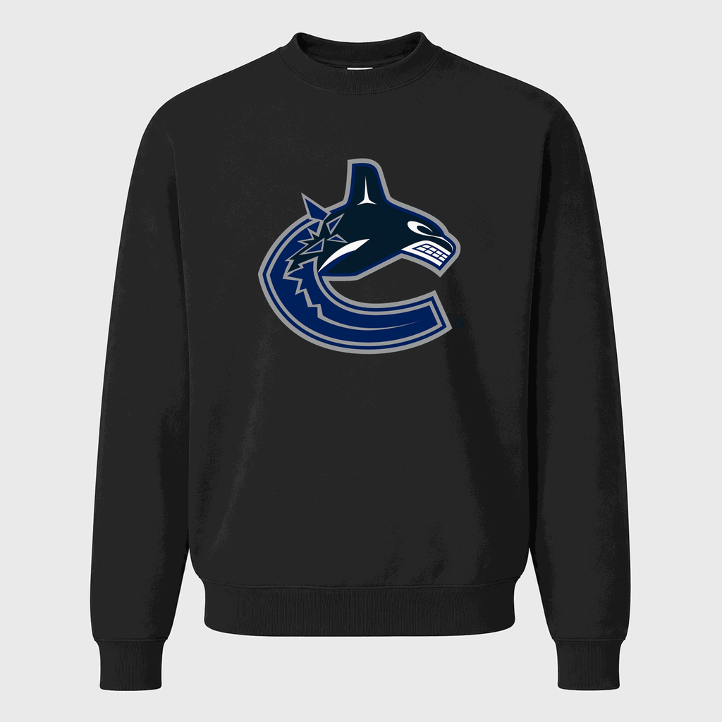 Men's Vancouver Canucks Crewneck Sweatshirt - Black