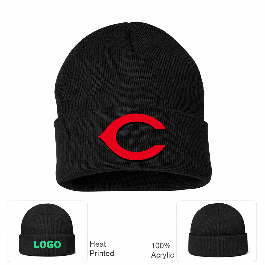 MLB Cincinnati Reds Beanie Hat - Black