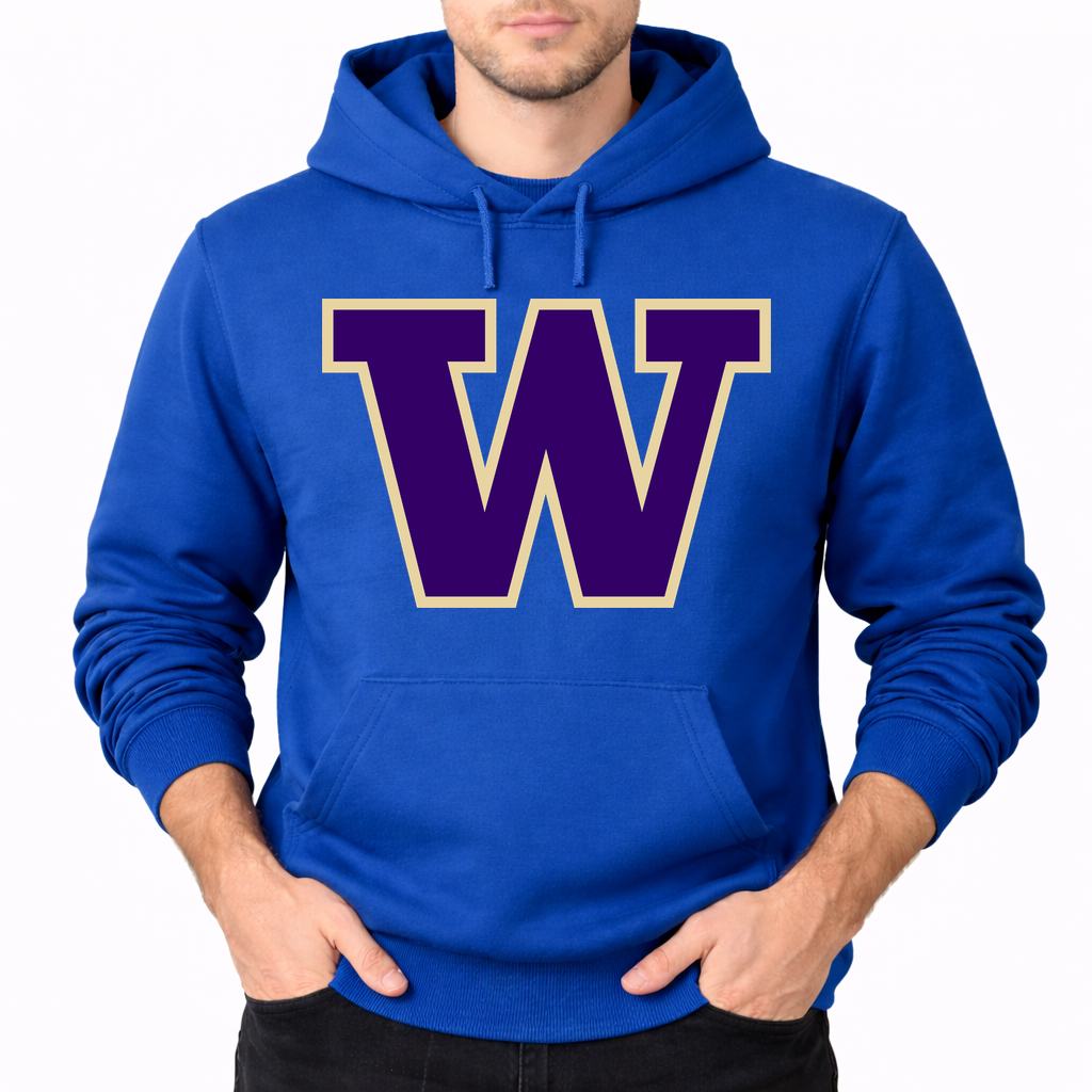 Men's Washington Huskies Pullover Hoodie - Blue