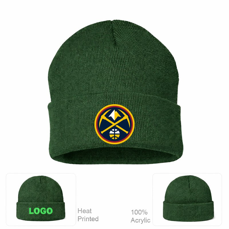 Denver Nuggets Forest Green Beanie Hat