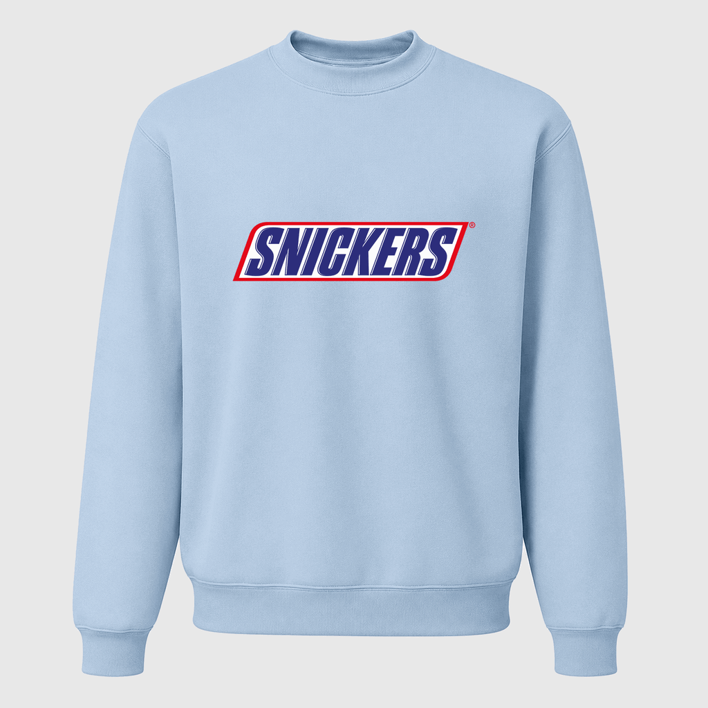 Men's Snickers Crewneck Sweatshirt - Sky Blue