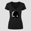 Women's Hellcat V Neck T-Shirt in black
