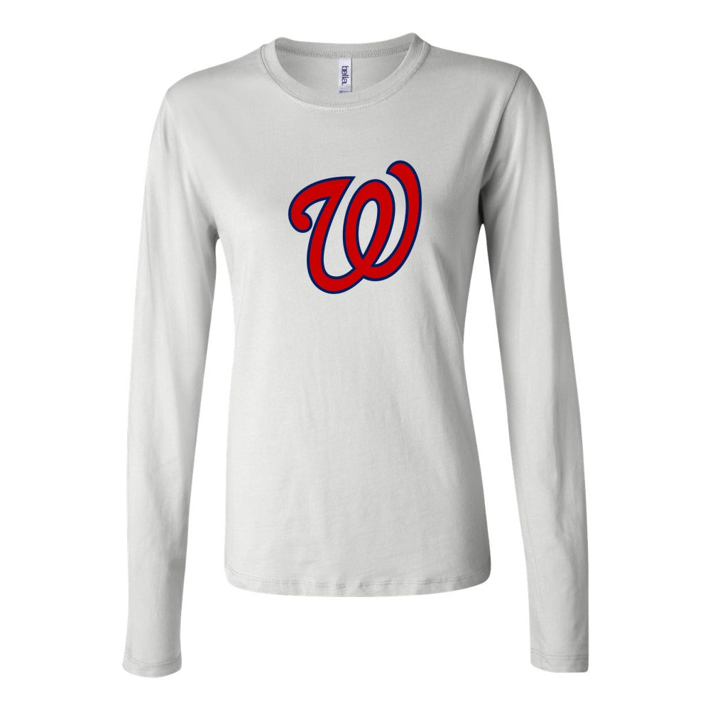 Women's Washington Nationals Long Sleeve T-Shirt - White